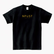 【少量現貨，售完不補】NPUST簡約微笑純棉短T_黑色