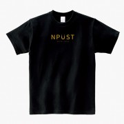 【少量現貨，售完不補】NPUST簡約微笑純棉短T_黑色