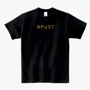 NPUST簡約微笑純棉短T_黑色