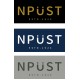 【少量現貨，售完不補】NPUST簡約微笑純棉短T_銀灰