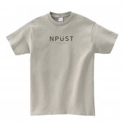 NPUST簡約微笑純棉短T_銀灰