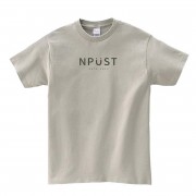 【少量現貨，售完不補】NPUST簡約微笑純棉短T_銀灰
