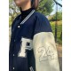 【少量現貨,售完不補】NPUST百字美式經典棒球外套_深藍 【少量現貨,售完不補】NPUST百字美式經典棒球外套_深藍
