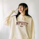 【百年限定款，最後10件，售完不補】NPUST_100TH經典款落肩帽T_奶油白