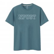 【百年限定款，最後1件，售完不補】NPUST字框款百字純棉短T_普魯士藍
