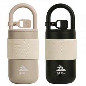 【團購商品，30件起做】NPUST隨行背帶保溫杯400mL_奶茶/黑(需30倍數)