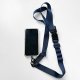 【團購商品，10件起做】NPUST多功機能手機夾片背帶_深藍