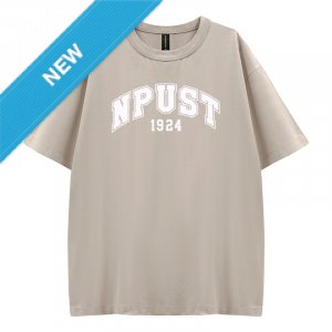 NPUST好涼的寬版短T_花生冰(淺卡其)