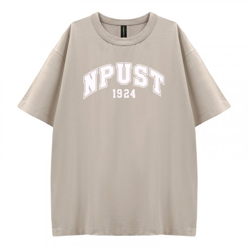 NPUST好涼的寬版短T_花生冰(淺卡其)