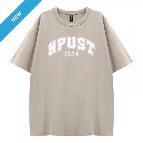 NPUST好涼的寬版短T_花生冰(淺卡其)