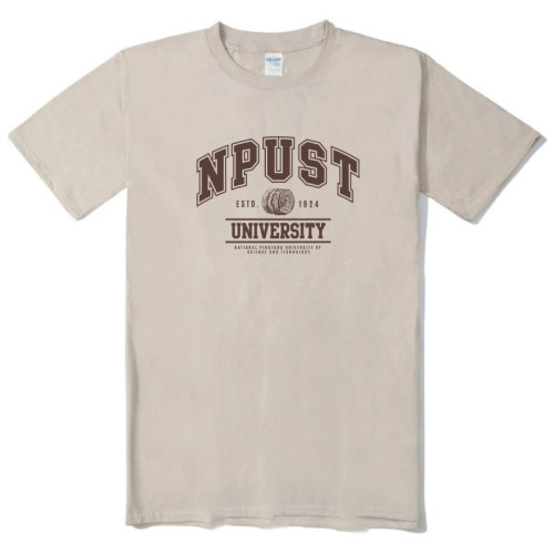 NPUST牧草款純棉短T_卡其