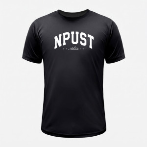 NPUST經典款超細纖維排汗短T_黑