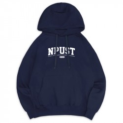 NPUST經典款刷毛帽T_深藍