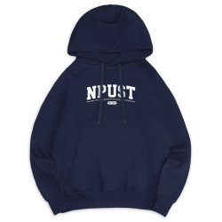 NPUST經典款刷毛帽T_深藍