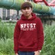 【最後兩件，售完不補】NPUST經典款刷毛帽T_酒紅