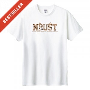 NPUST迷彩石虎款純棉短T_白