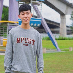 NPUST經典款美式大學T_灰