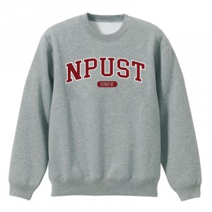 NPUST經典款美式大學T_灰