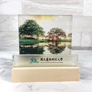 【團購商品，10個起做】NPUST校景名片座_映霞湖