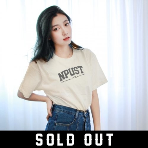 NPUST限定款_級數短TEE_杏樹白(已完售)