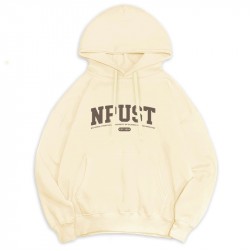 【最後三件，售完為止】NPUST冬日輕甜系落肩帽T_奶霜白