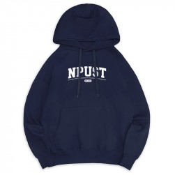 NPUST經典款刷毛帽T_深藍