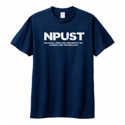 【少量現貨，售完不補】NPUST經典款純棉短T_深藍